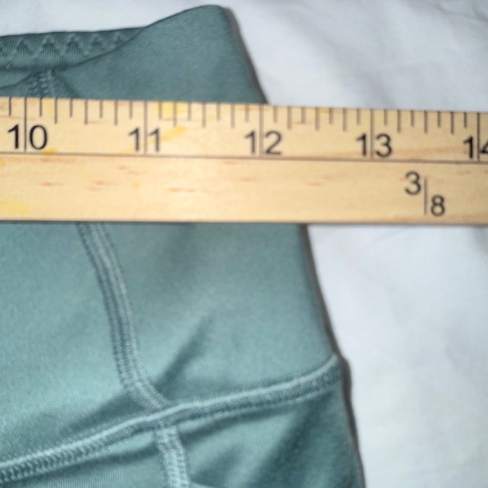 Victoria's Secret High Waisted Pocket Leggings Women 6 Teal Blue Stretch - Picture 6 of 9
